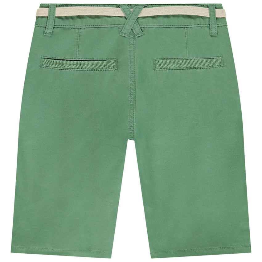 Bermuda met tailleband in twill voor jongen 