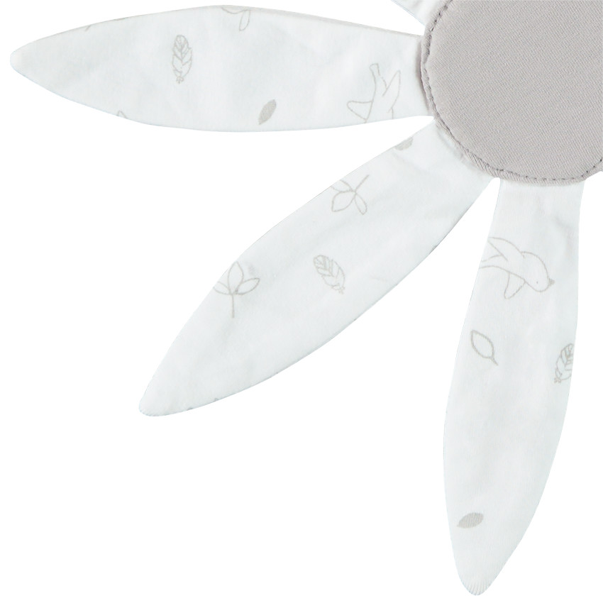 Doudou plat spécial bébés prématurés fleur 