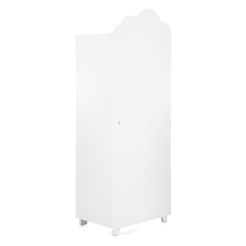 Armoire 1 porte Nuage - Blanc laqué 