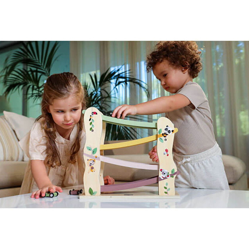 Rail de voitures en bois Boho Chic 