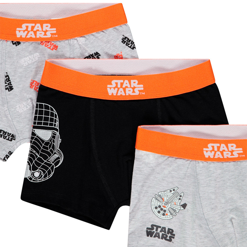 Set van 3 katoenen boxershorts met Star Wars-motief. 