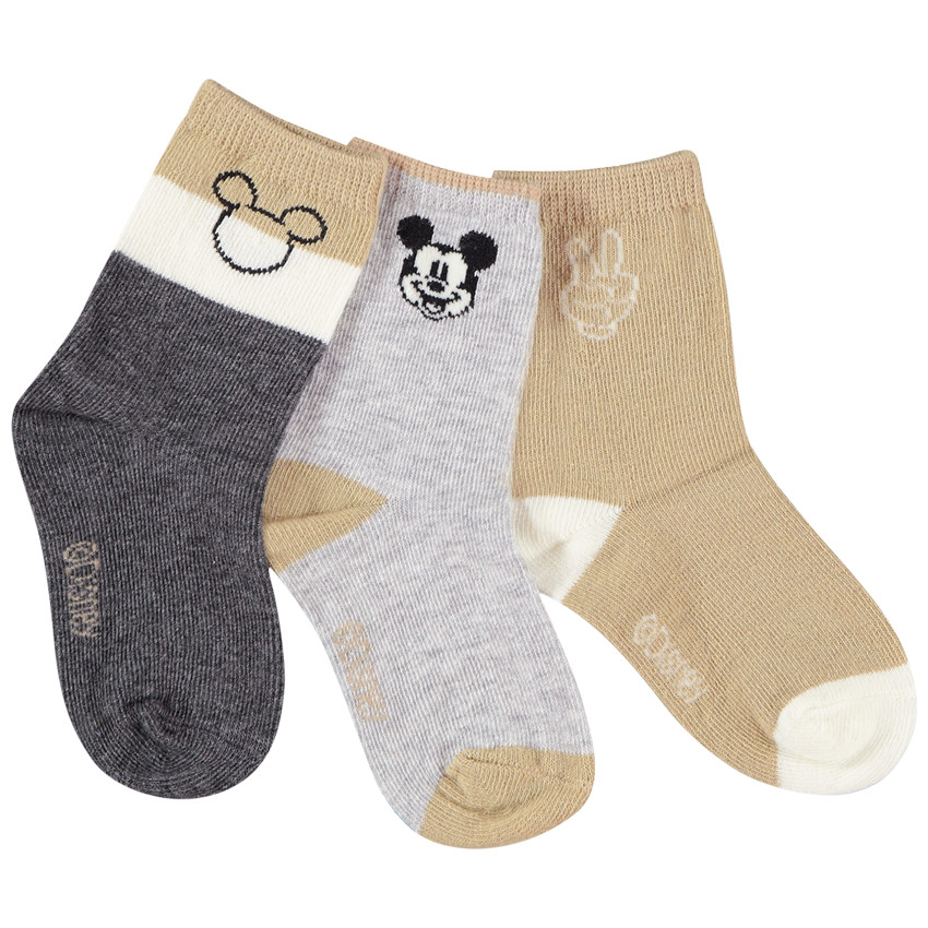 Lot de 3 paires de chaussettes print Mickey Disney pour bébé garçon 