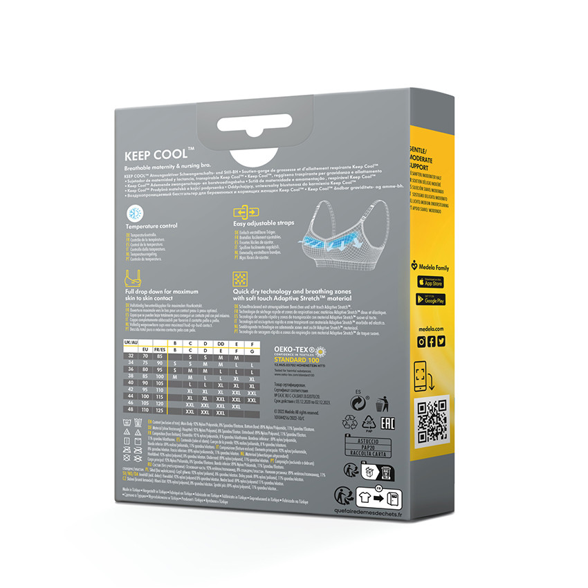 DIVERS SOIN MAMAN SOUTIEN-GORGE D'ALLAITEMENT ET GROSSESSE KEEP COOL- BLANC- L 