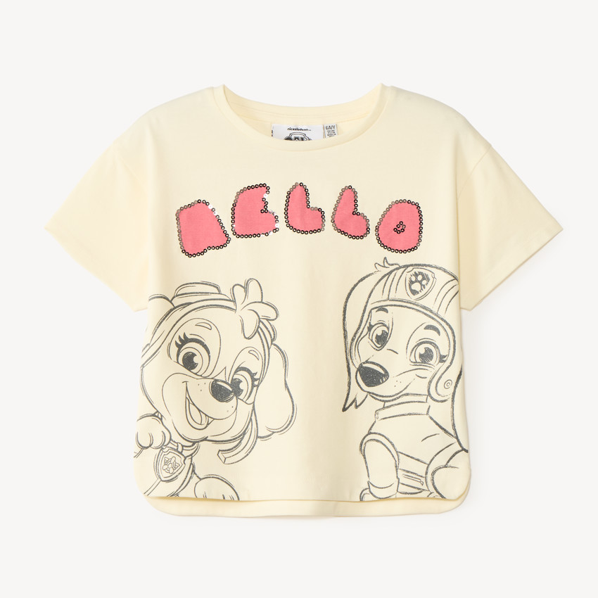T-shirt manches courtes Stella et Liberty de la Pat' Patrouille pour fille 