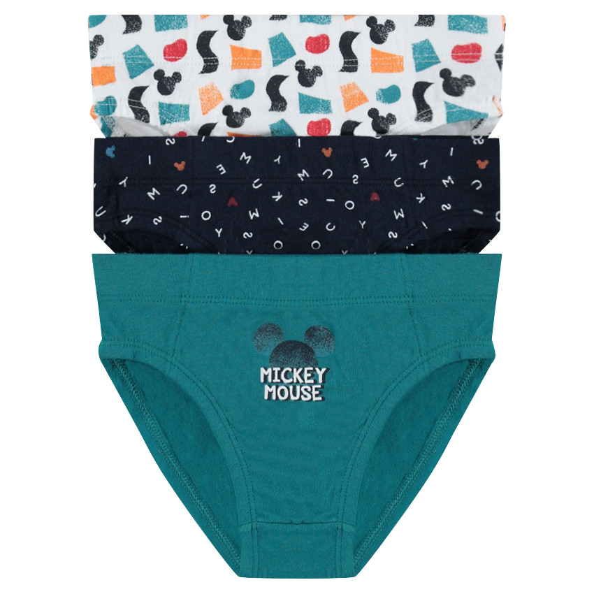 Lot de 3 slips assortis Disney print Mickey 