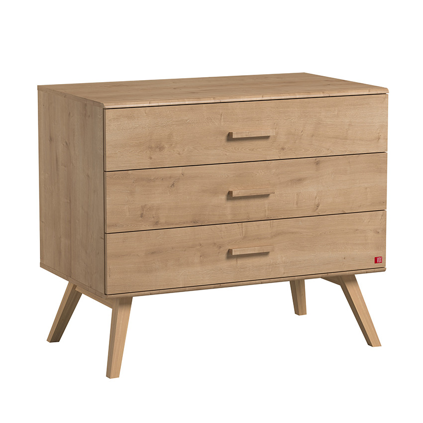 Commode 3 laden Nautis - Eiken Hout 