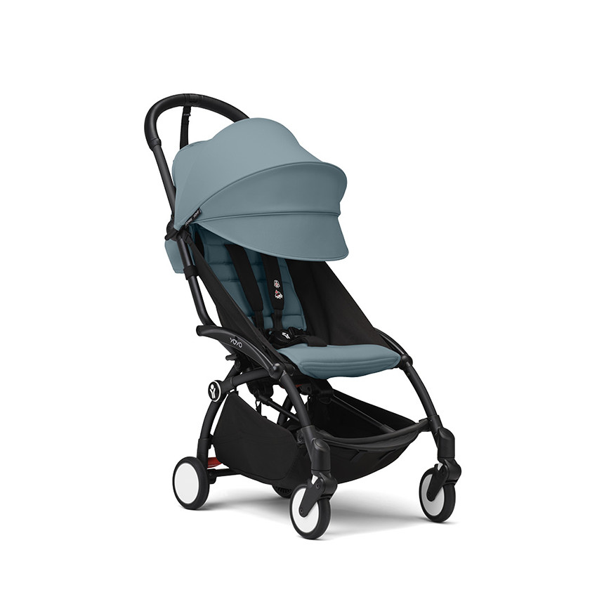 Kinderwagen Stokke® YOYO³ vanaf 6 maanden - frame zwart/Aqua 