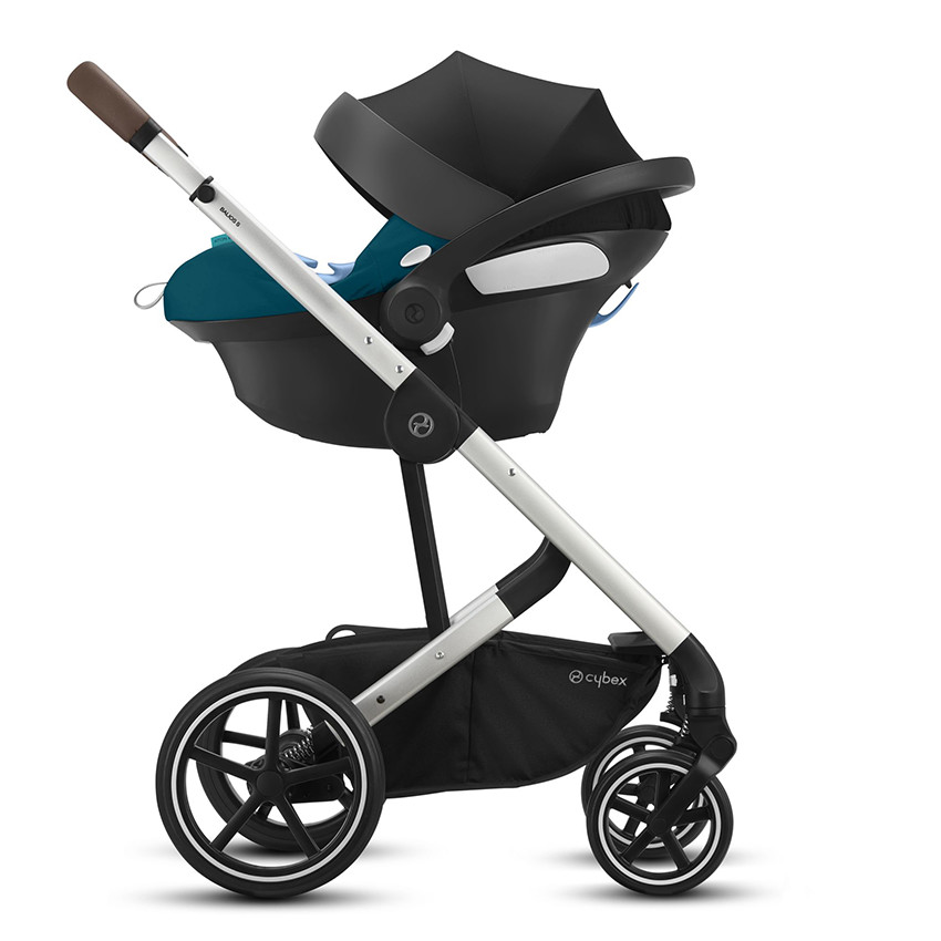 Poussette Balios S Lux - Châssis Silver / Siège River Blue 