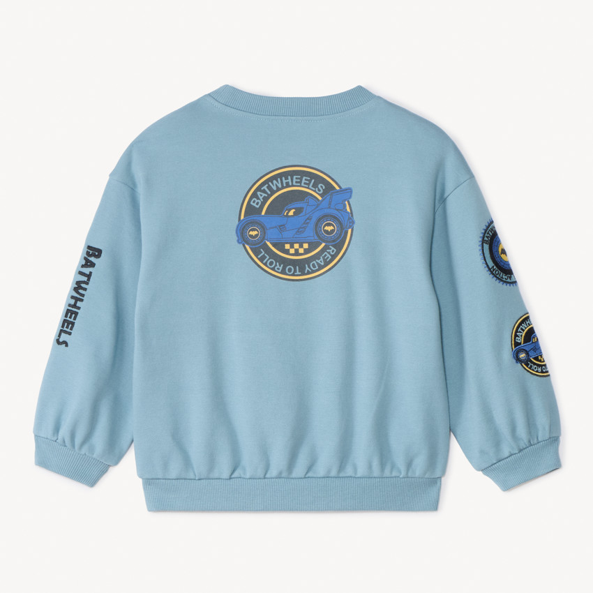 Sweatshirt van fleece met Batwheels-print van Warner voor babyjongen 