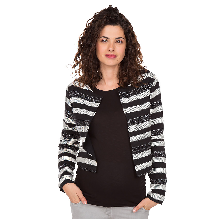 Zwangerschapsvest met jacquardstrepen 