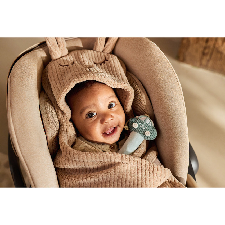 Wikkeldeken Bunny Cloudy Rib Milky Coffee 