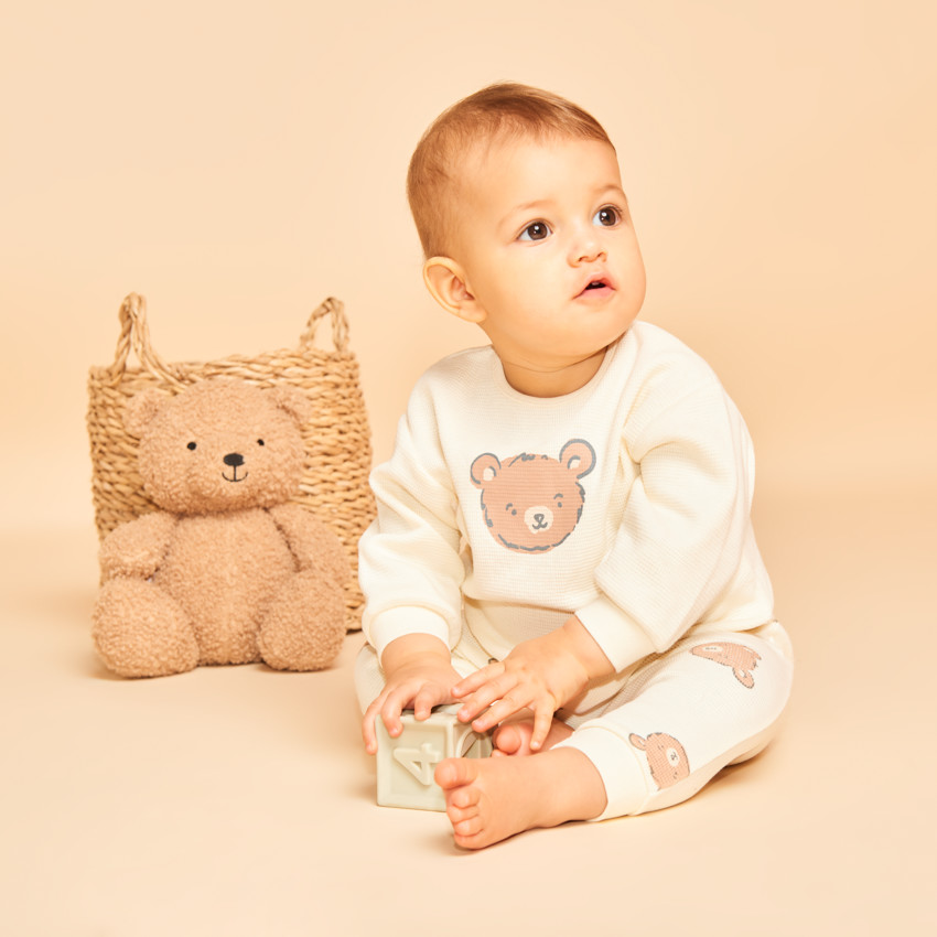 Joggingensemble met honingraat voor baby