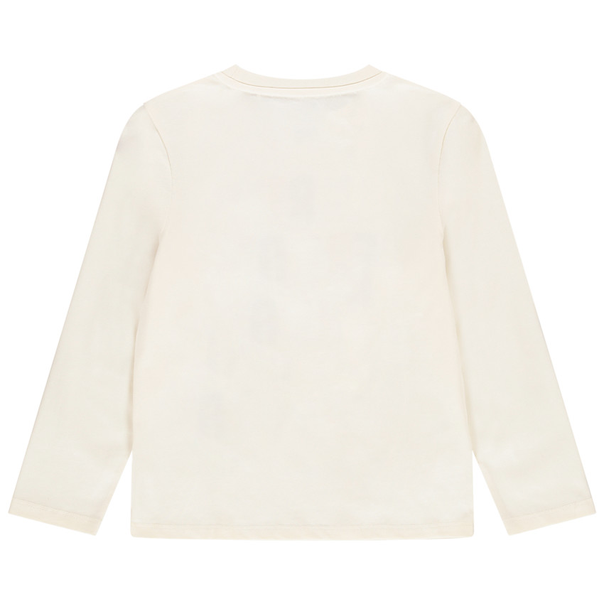 T-shirt met lange mouwen mix process-borduursel en print voor jongens 