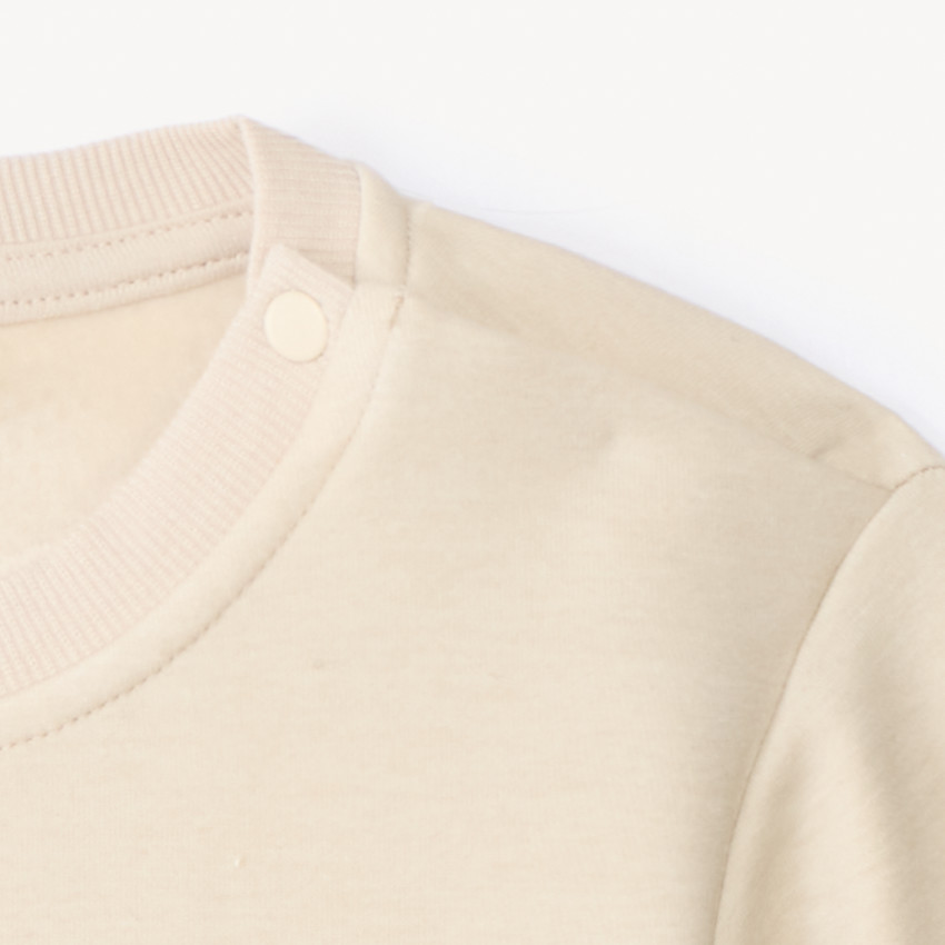 Sweatshirt in fleece met geborduurd lusdier voor babyjongens 
