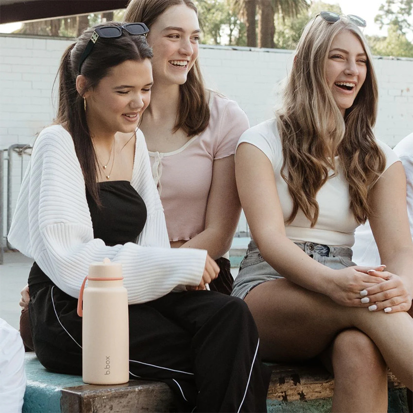 Drinkfles isothermisch Flip Top 1L Meloen 