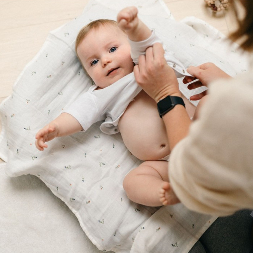 Lot de 3 langes tetra mousseline sweety cream 