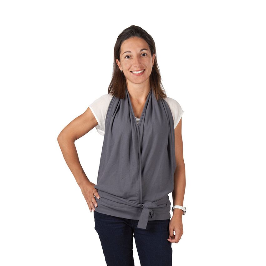 Top voor borstvoeding - Grijs antraciet 