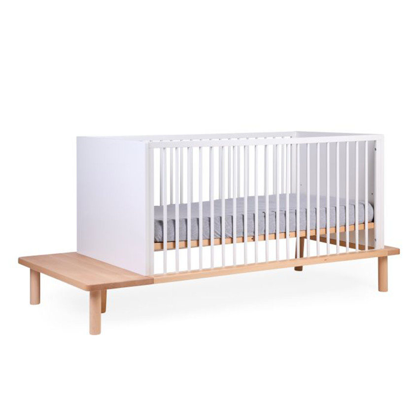 Evobed + Barrière de lit 140X70CM Ecru 