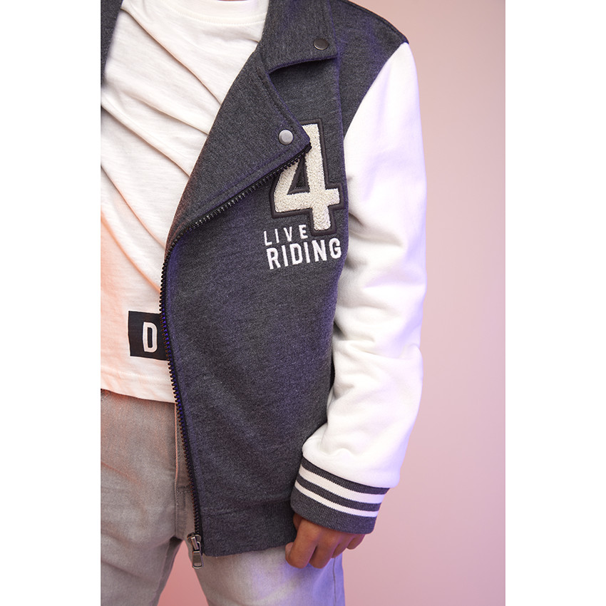 Perfecto en molleton brossé effet color block pour garçon 