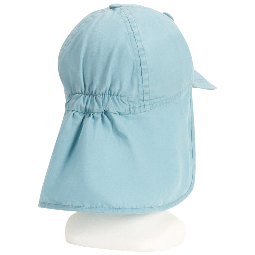 Casquette protège-nuque motif félin pour bébé garçon 
