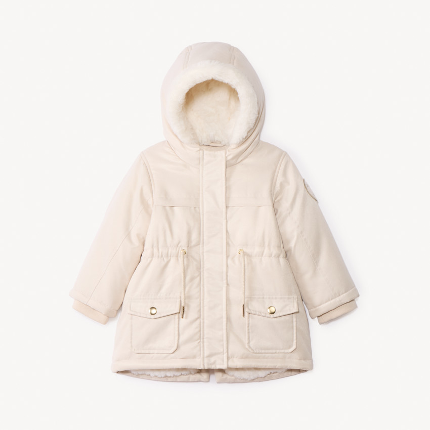 Parka Grand Froid met sherpa gevoerde kap voor babymeisje 