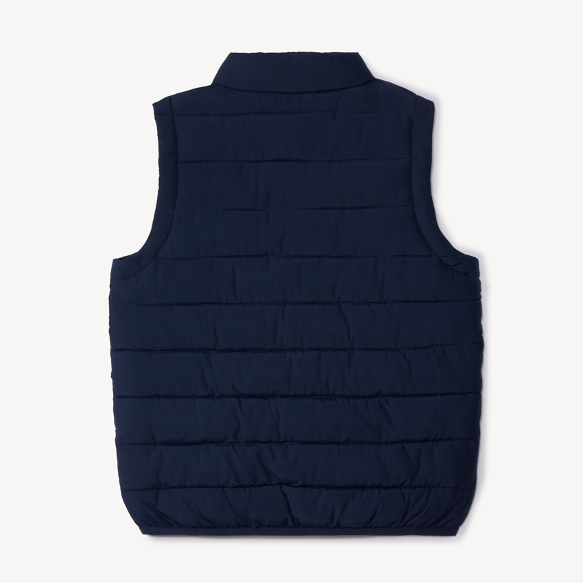 Doudoune sans manches matelassée unie pour garçon 