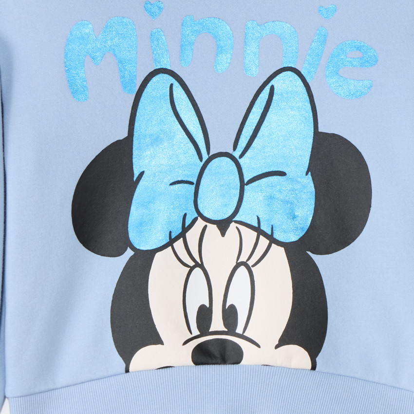 Sweat meisjes in fleecemateriaal met Minnie Disney-print 