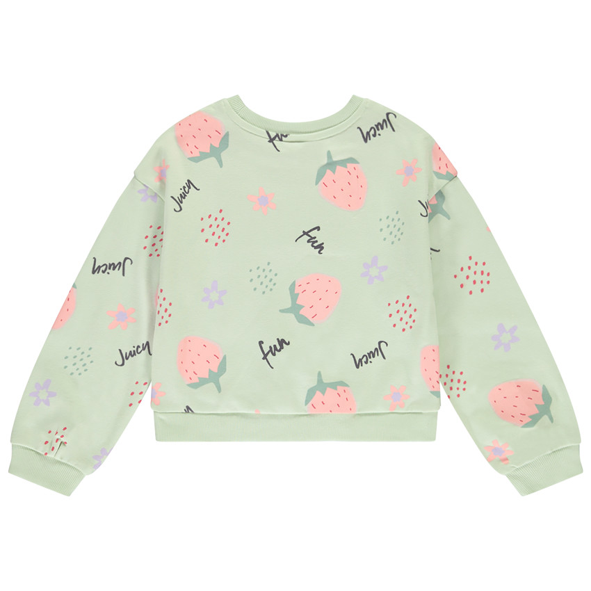 Sweatshirt met glinsterende puff print voor meisjes 