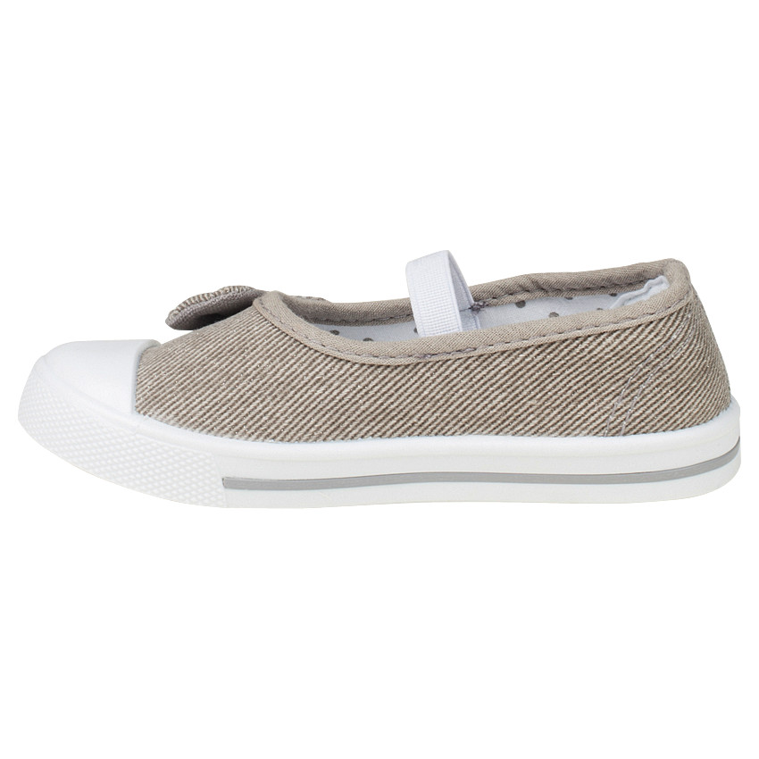 Babies en toile à élastique et nœud pour bébé fille 