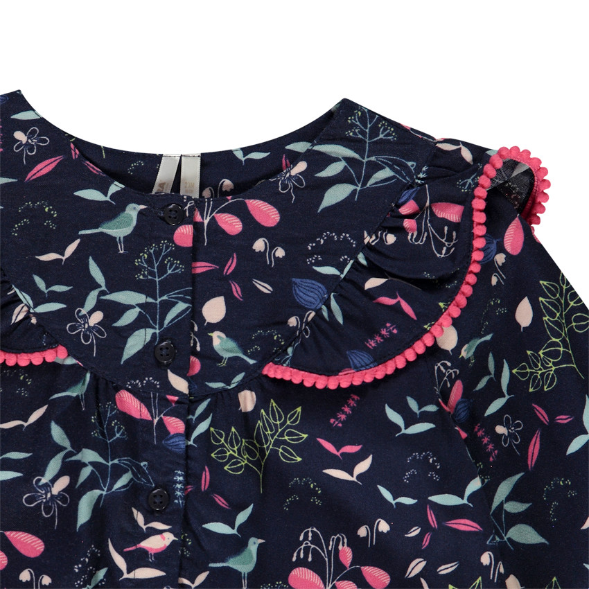 2-delige set van tuniek met lange mouwen en print + legging voor babymeisjes 