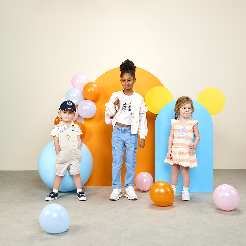 T-shirt met korte mouwen print Minnie Disney voor meisjes 