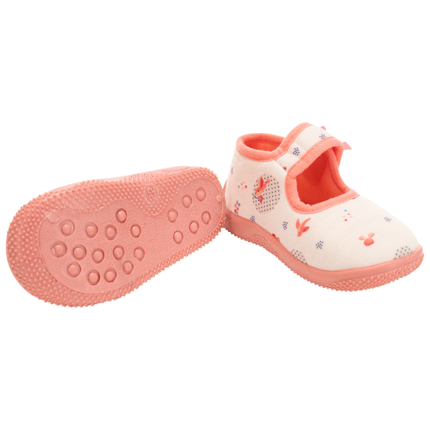 Chaussons babies imprimé fantaisie pour bébé fille 