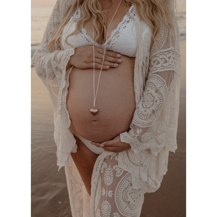 Bola collier de grossesse en forme de coeur Sofie or 