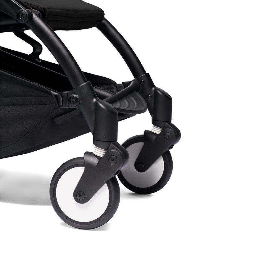 Volledige kinderwagen YOYO² nieuwe 0+ en 6+ pack zwart onderstel - Zwart 