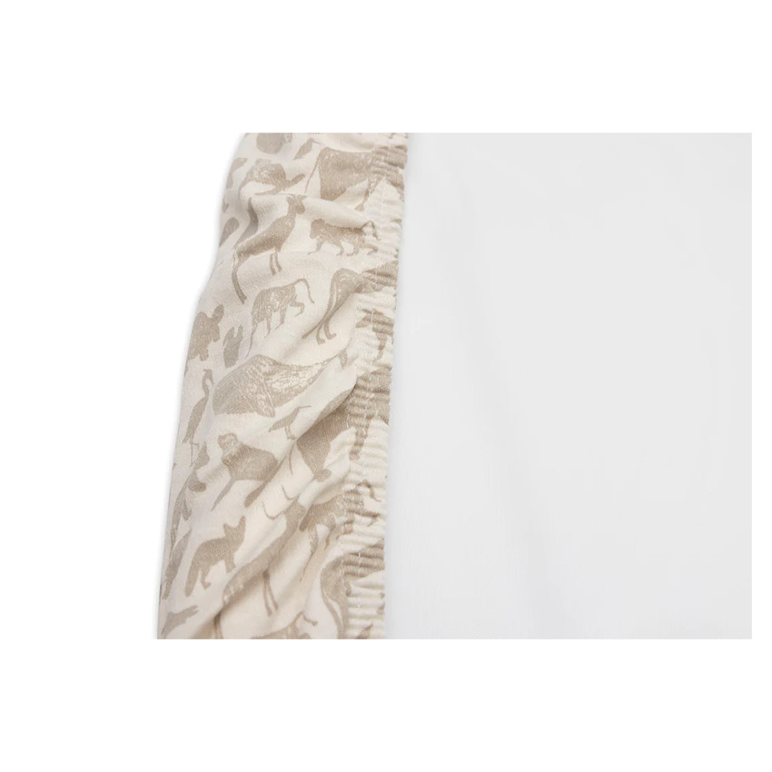 Housse de matelas à langer 50 x 70 cm Animals nougat 