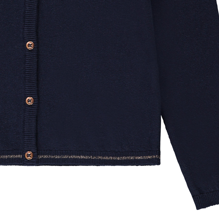 Effen vest van tricot voor meisjes 