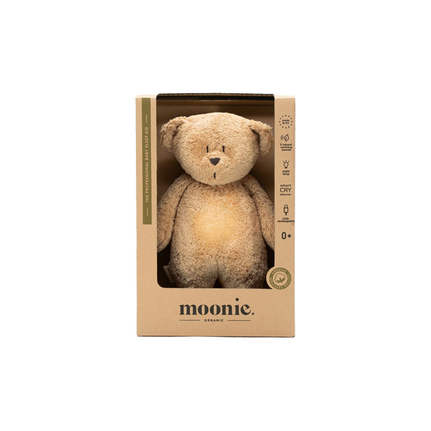 VEILLEUSE PELUCHE MOONIE THE HUMMING BEAR 2.0 - CAPUCCINO 