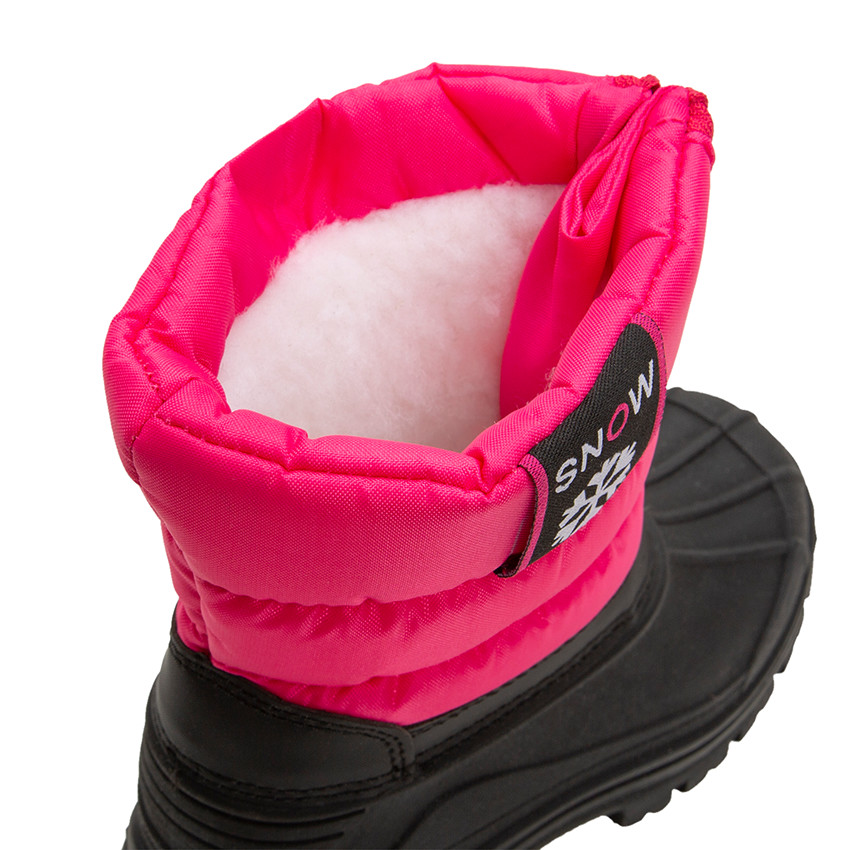 Après-ski à col matelassé zippé et coque caoutchouc du 20 au 23 