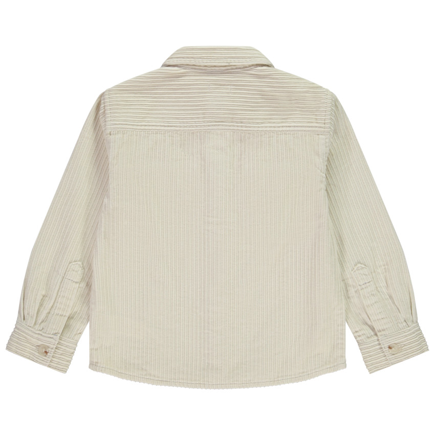 Surchemise uni en velours grosse côtes 