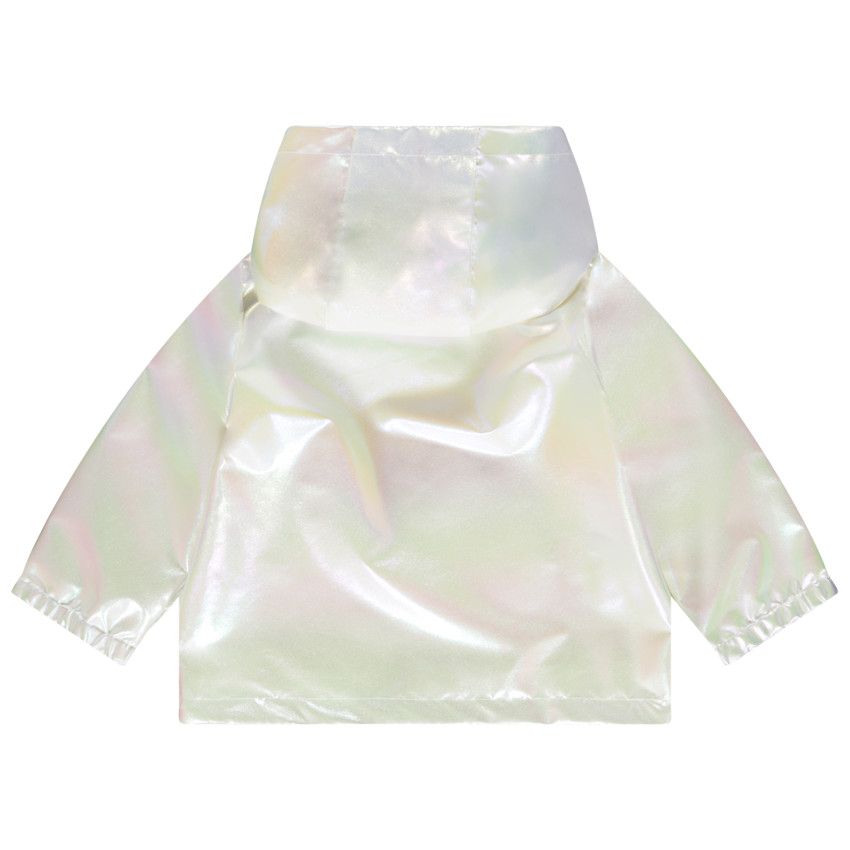 Parka parelmoer iriserend effect voor baby meisje 