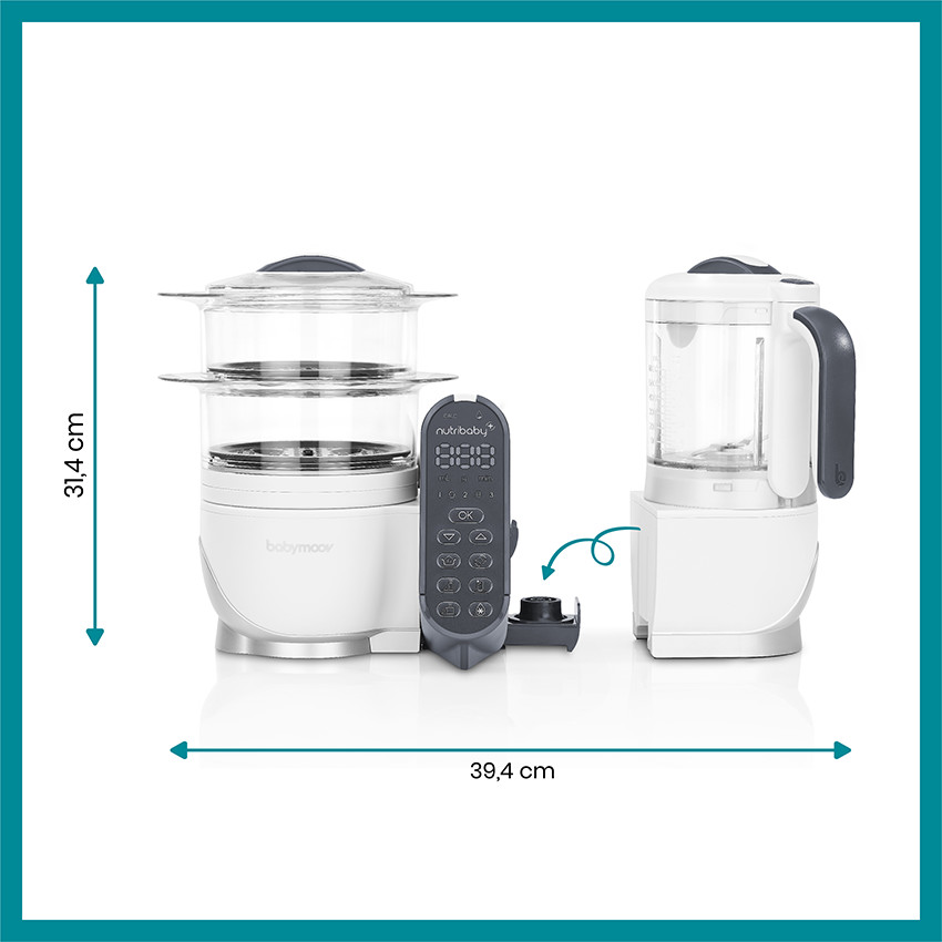 Robot multifonctions 6-en-1 Nutribaby+ - Loft White 