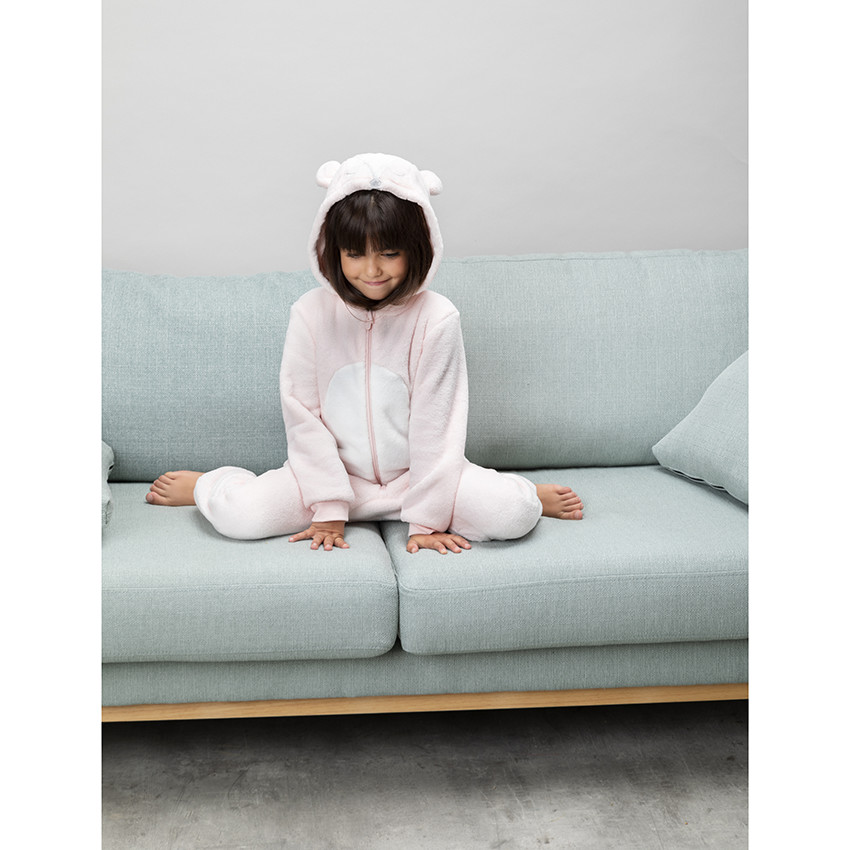 Eland-onesie in sherpa voor meisjes 