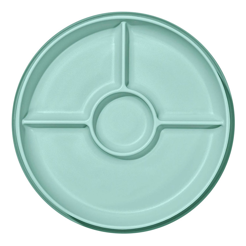 Assiette à ventouse Stick&Stay compartimentée Opal 