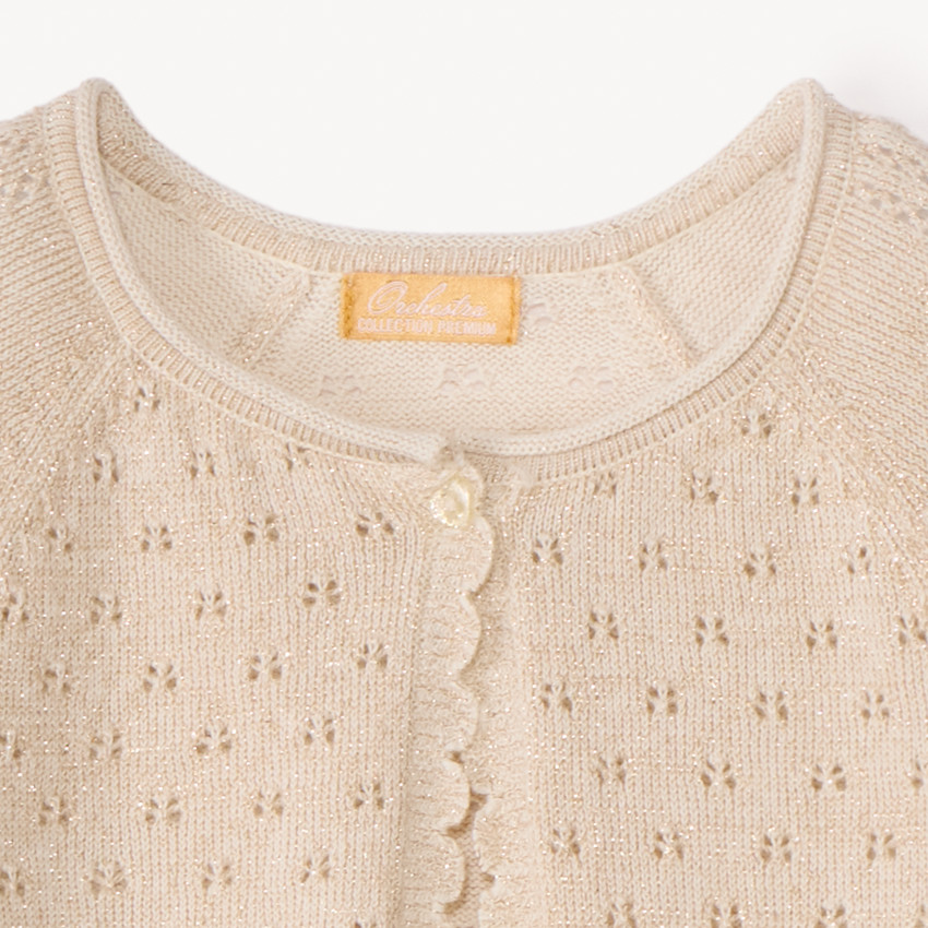 Gebreid bolerovest voor meisjes 