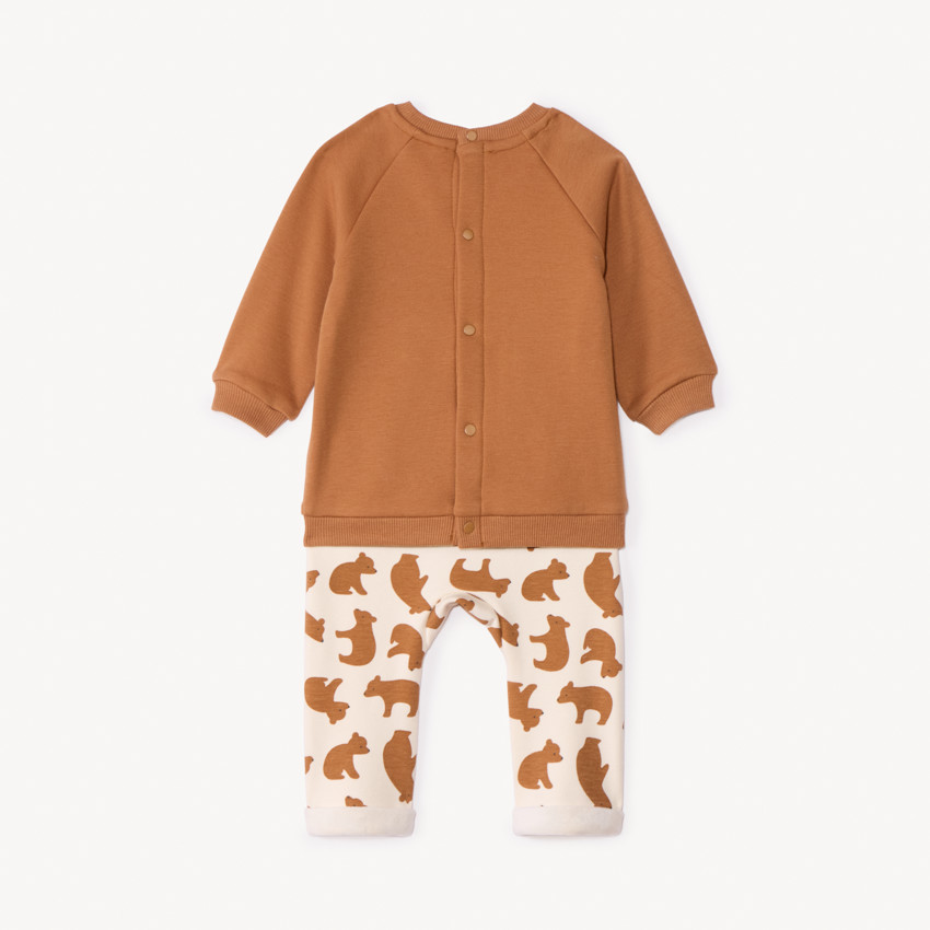 Ensemble 2 pièces motifs ourson pour bébé garçon 