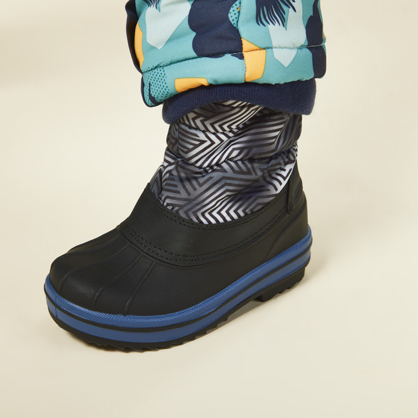 Après-ski zippés imprimé graphique pour bébé garçon 