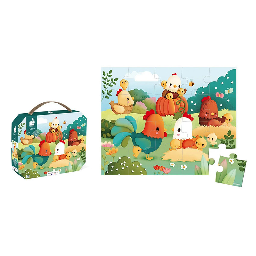 Puzzle 20 pièces Bienvenue à la basse-cour 