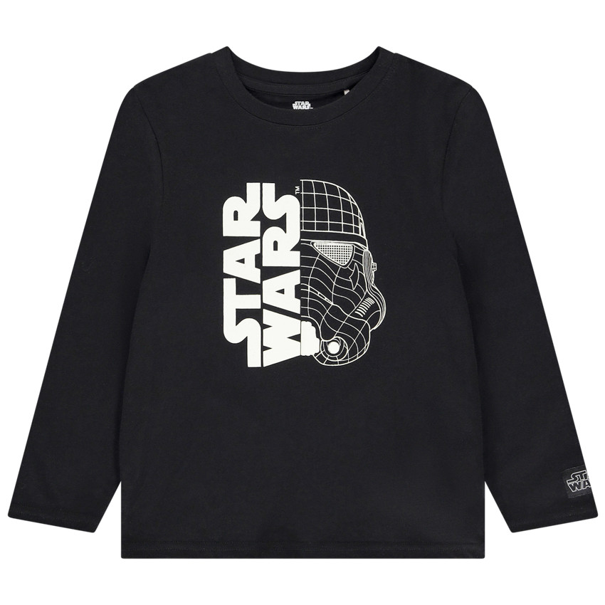 T-shirt manches longues Star Wars Disney pour garçon 
