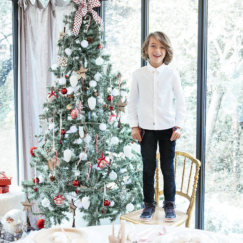 Witte lange mouwen hemd voor jongens 