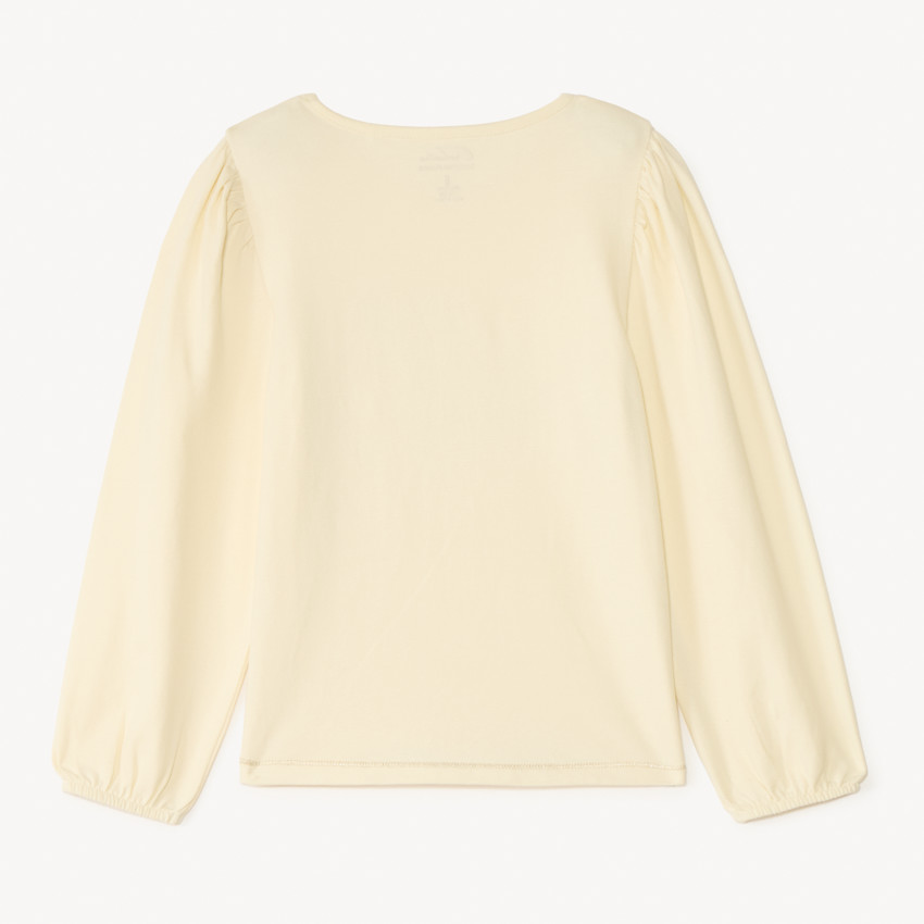 Langarm T-shirt met gouden bies voor meisjes 